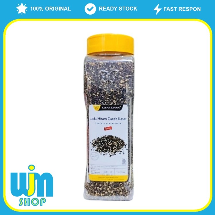 

Koepoe Koepoe Lada Hitam Cacah Kasar 381 gram