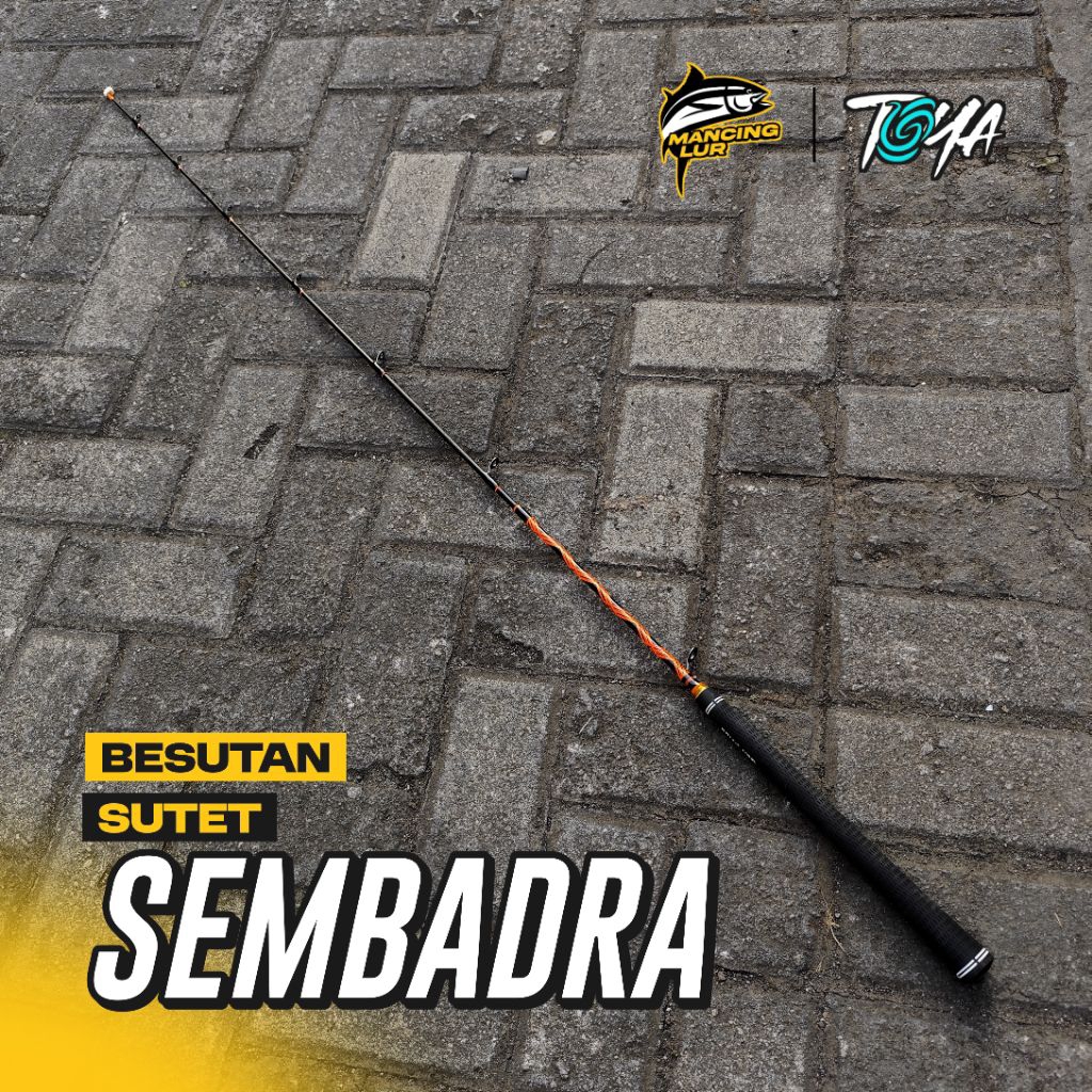 Joran Besutan Sutet Sembadra | Action Kaku | Power 5-7kg | Lilitan Bermotif ( FREE PACKING PVC )