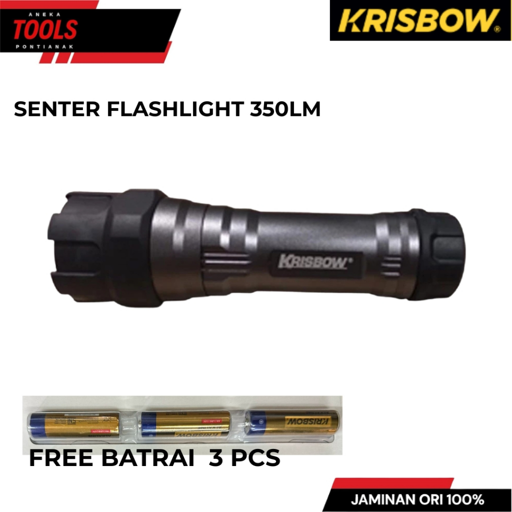 Krisbow Senter Flashlight Led 350 Lm Fl-350