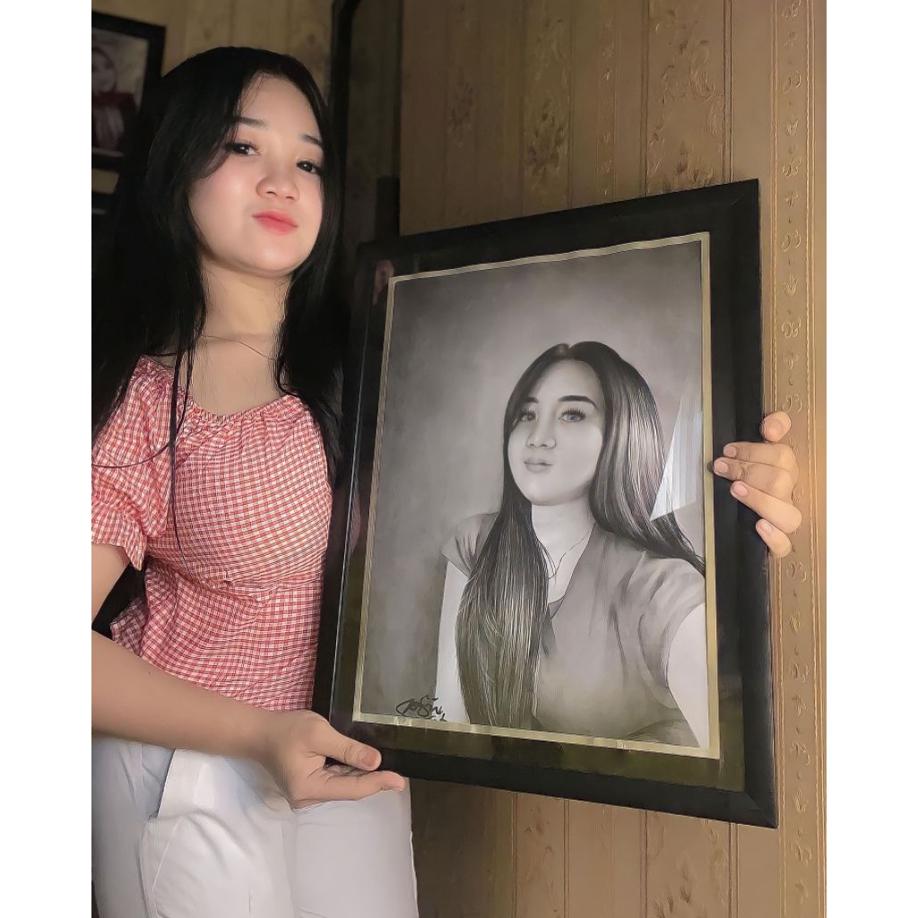 

Jasa Lukis Sketsa wajah Realis / Lukisan Wajah / Sketsa Wajah / Lukisan Pensil / Ukuran A4 (20x30cm) dan A3 (30x40cm)