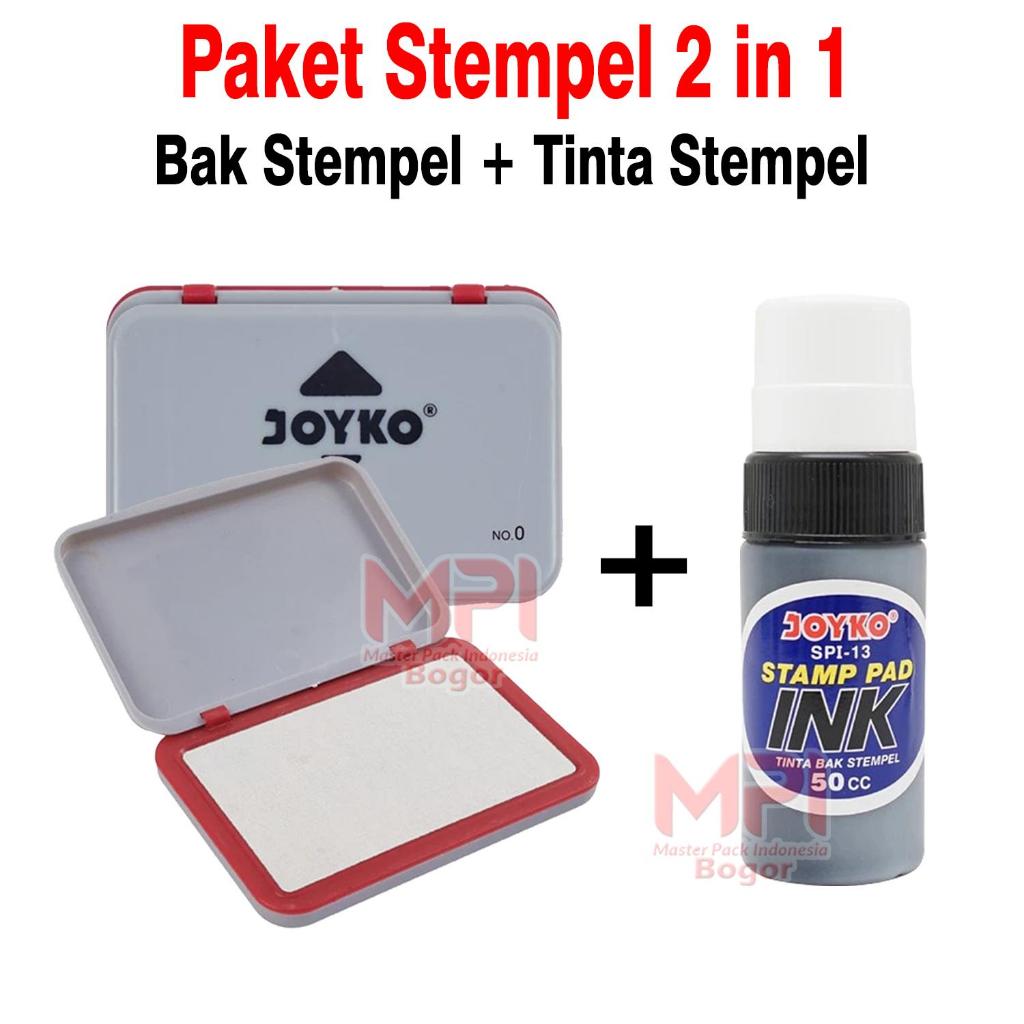 

Paket Stempel 2 in 1 - Bak Stempel Joyko No. 0 + Tinta Refil Stempel Joyko Warna Hitam