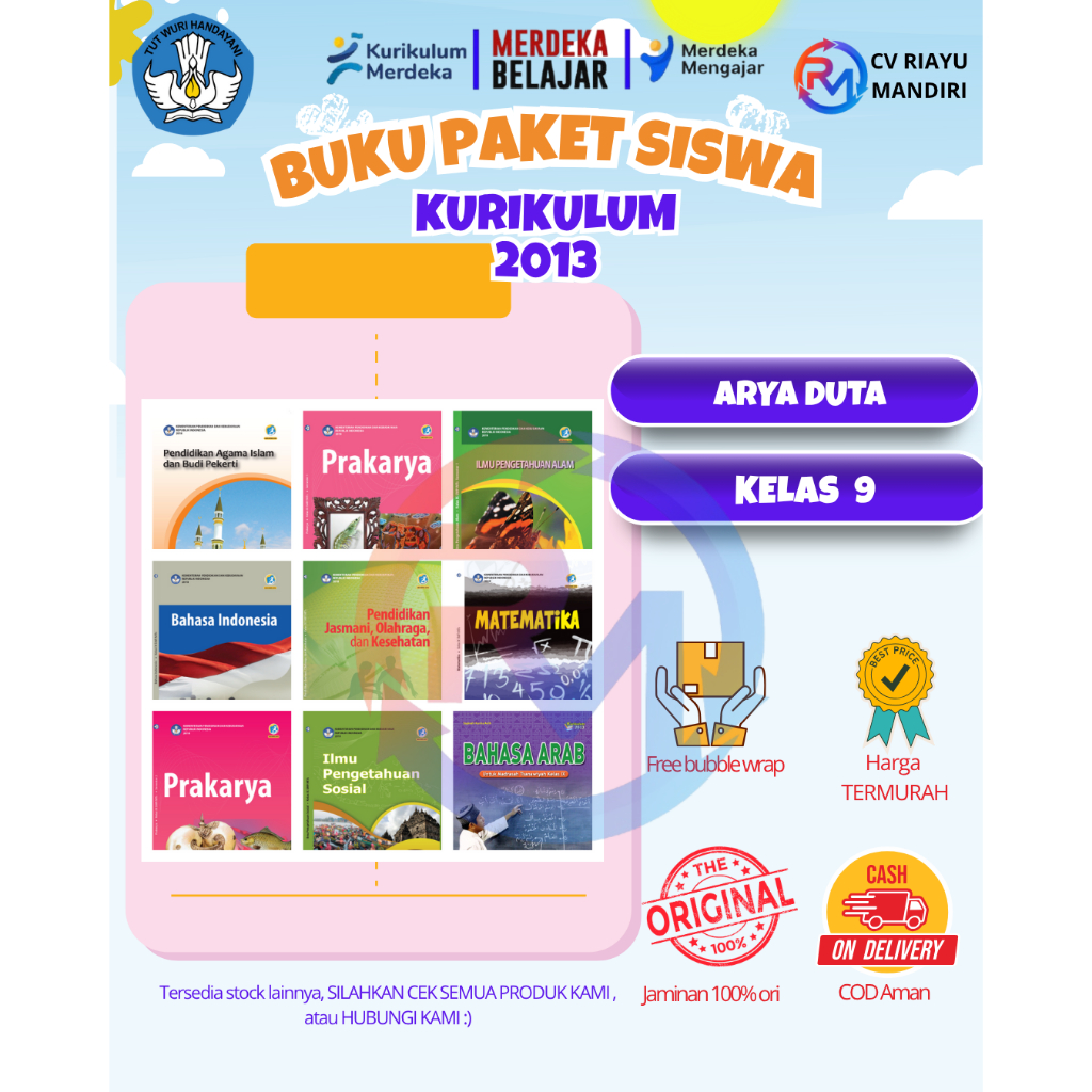 Buku Paket  K13 SMP Kelas 9 Arya Duta