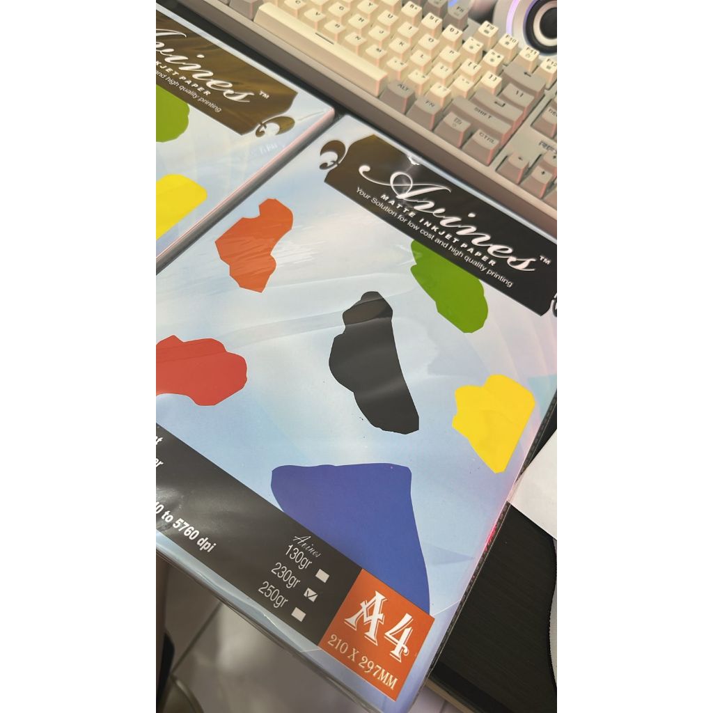 KERTAS FOTO PHOTO ISI 50 LEMBAR GLOSSY PAPER AVINES HIGH RESOLUTION MATTE INKJET 130 gr 230 gr 1 SIS