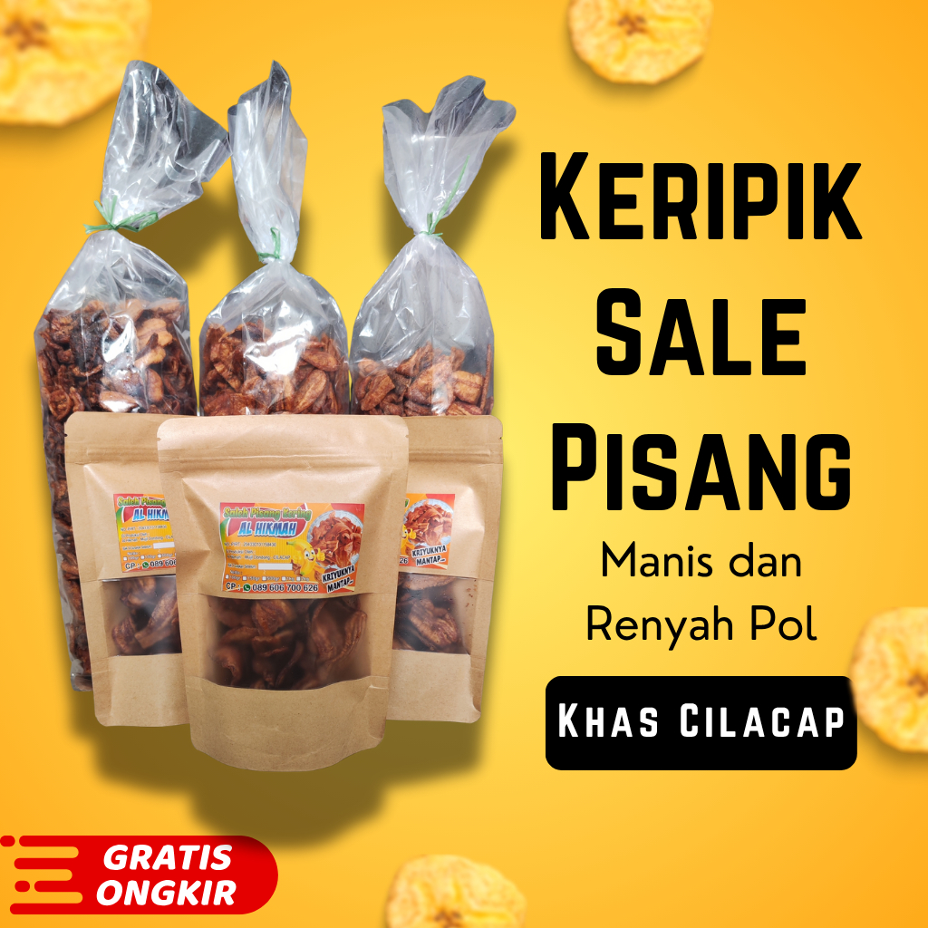 

Sale Pisang Kering Khas Cilacap Keripik Pisang Kering Cilacap Renyah Manis 1 kg