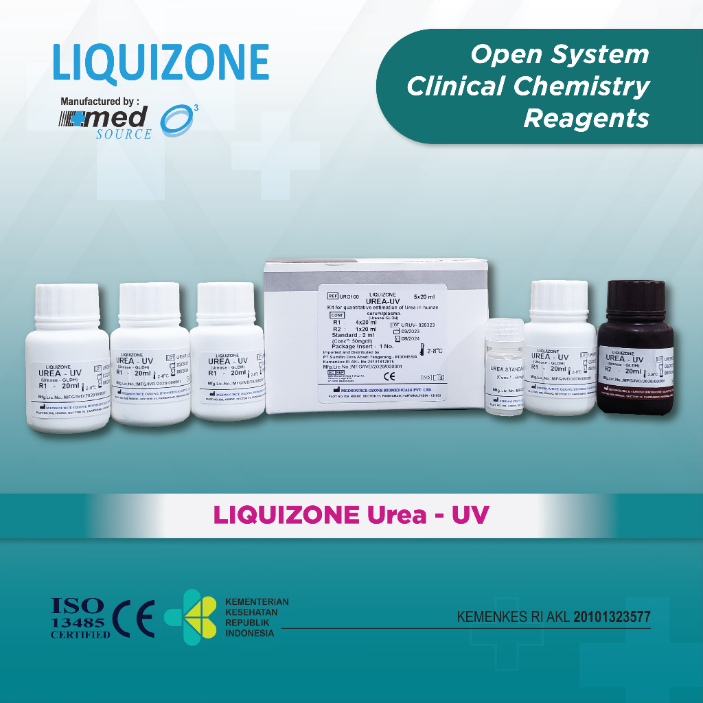 Reagen Kimia Ureum – Kit Reagen Ureum Liquizone (AKL 20101812876)