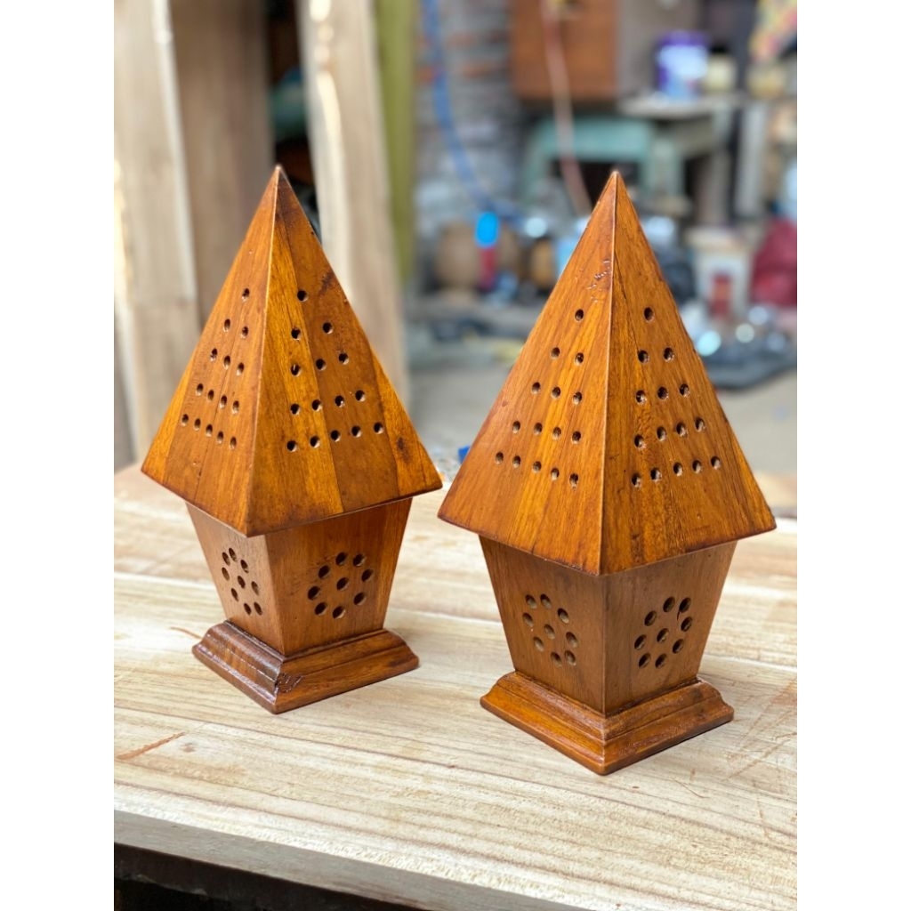 Holly Dstore Prapen Bukhur Tempat Wadah Bakar Dupa Prapen Kayu Jati Mabkhara Buhur