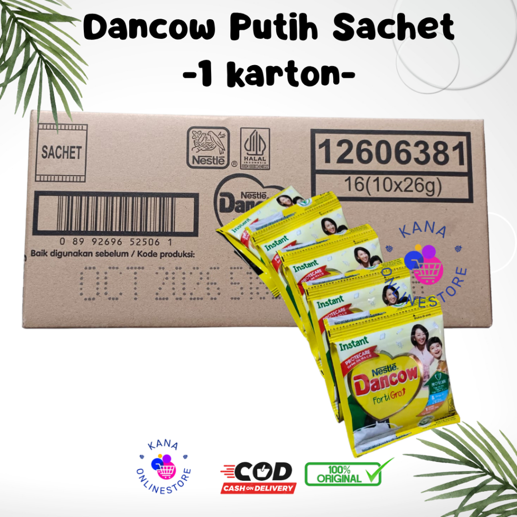 

Dancow Fortigro Putih Sachet (10x26gr) - 1 KARTON -