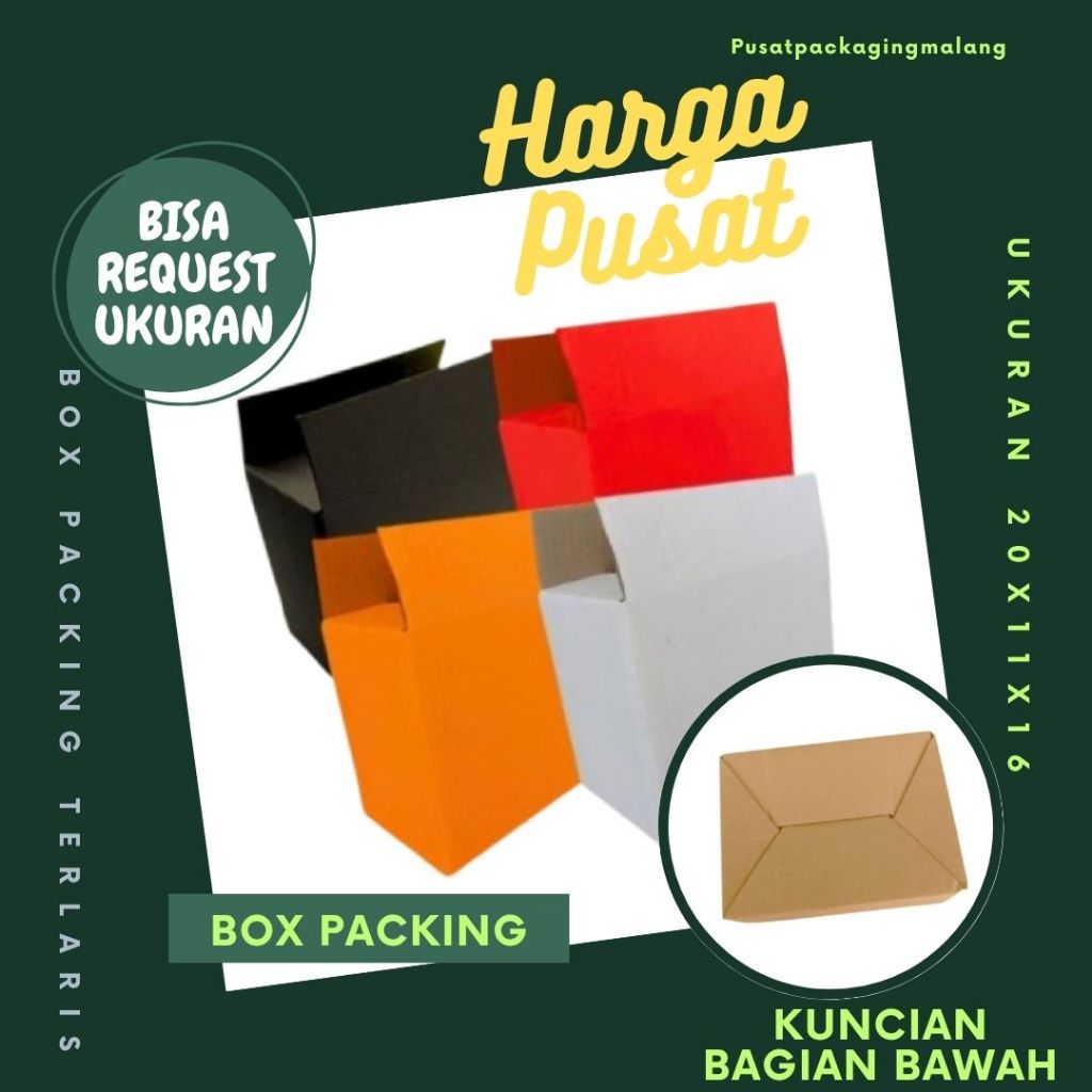 

Box 20x11x16 A0 / Kardus 20x11x16 A0 Packing Dus 20x11x16 A0 Kotak Botol Kemasan Pusat Packaging