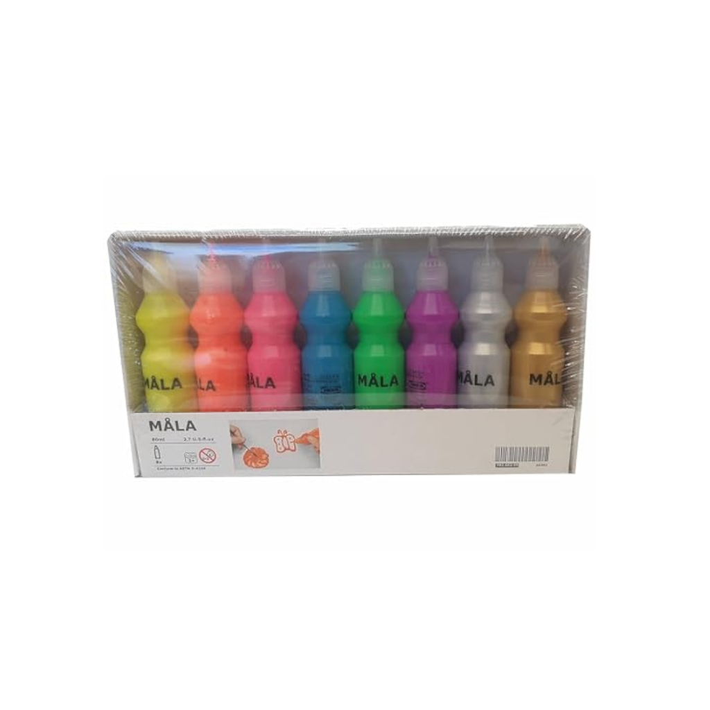 

M4LA Cat neon gliter warna campuran