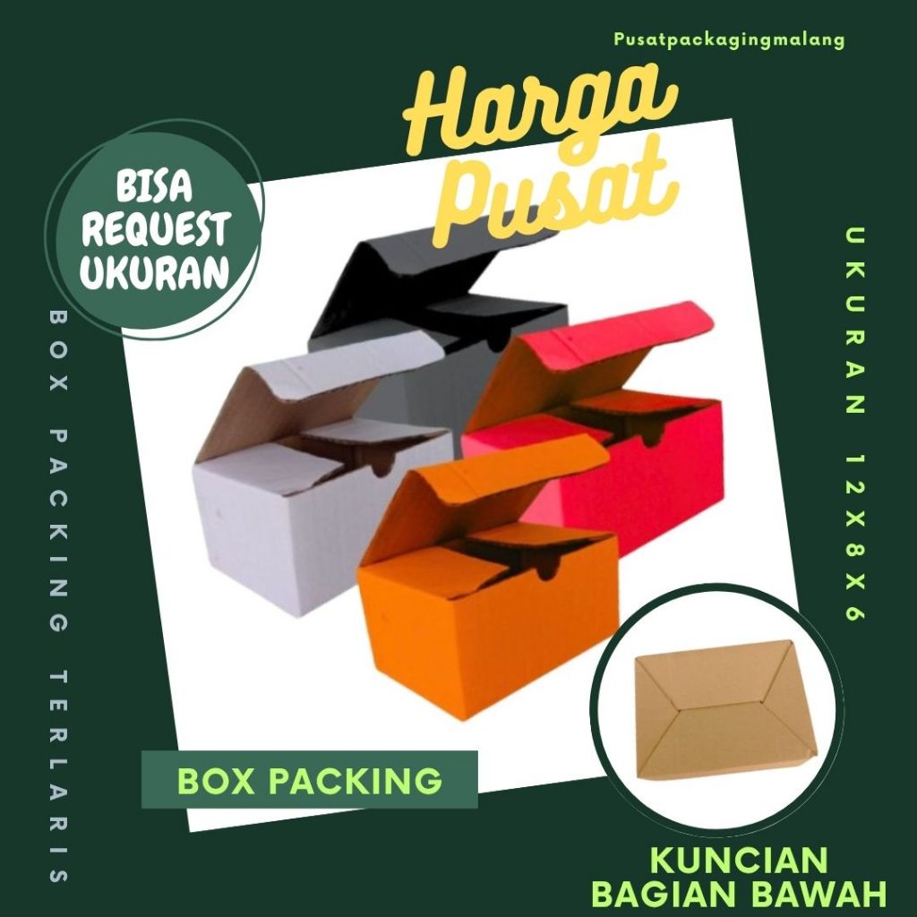 

Box 12x8x6 A0 / Kardus 12x8x6 A0 Packing Karton / Dus 12x8x6 A0 Paku Baut Kemasan Pusat Packaging
