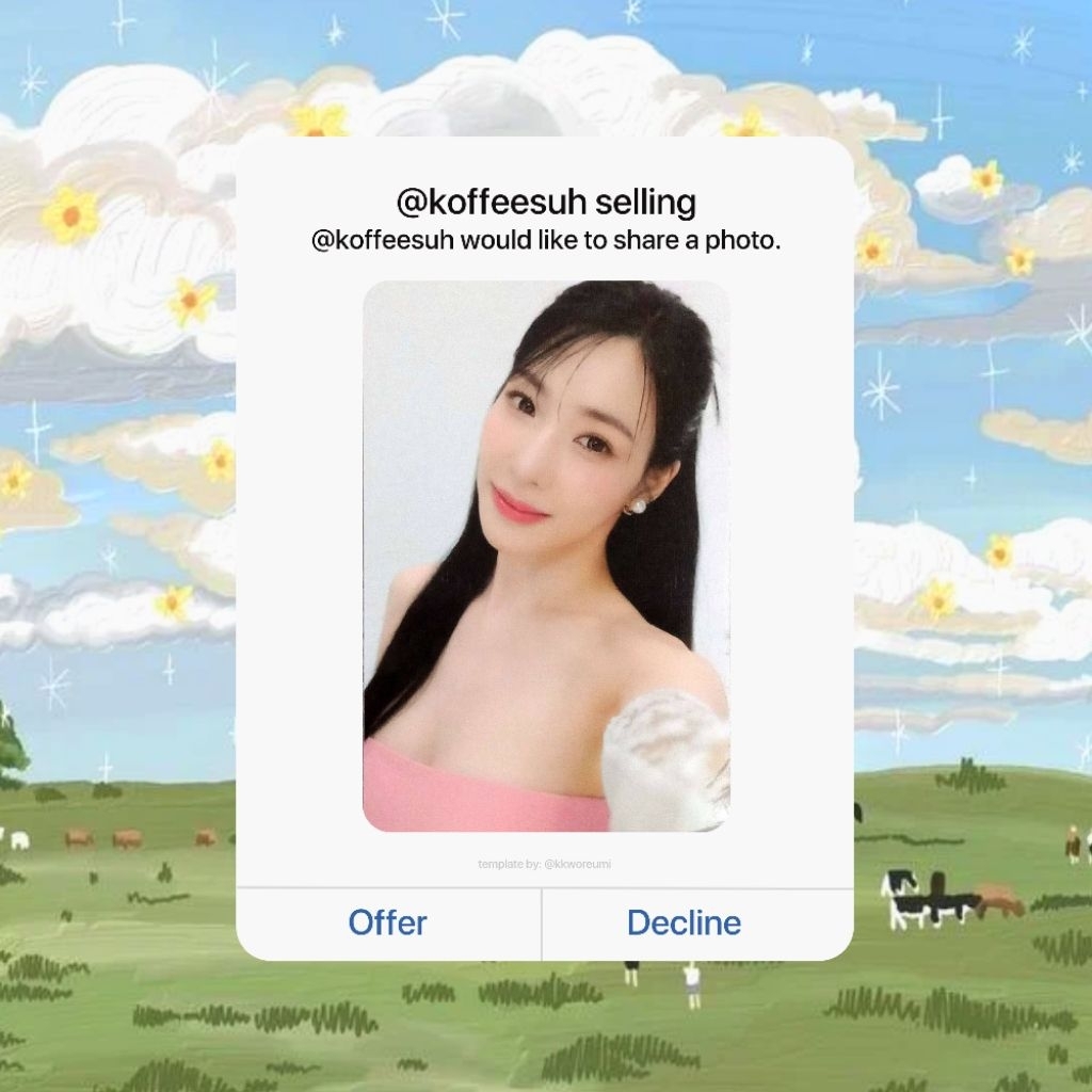 [READ DESC] Photocard Girls Generation Tiffany PC SNSD Smtown Family Official