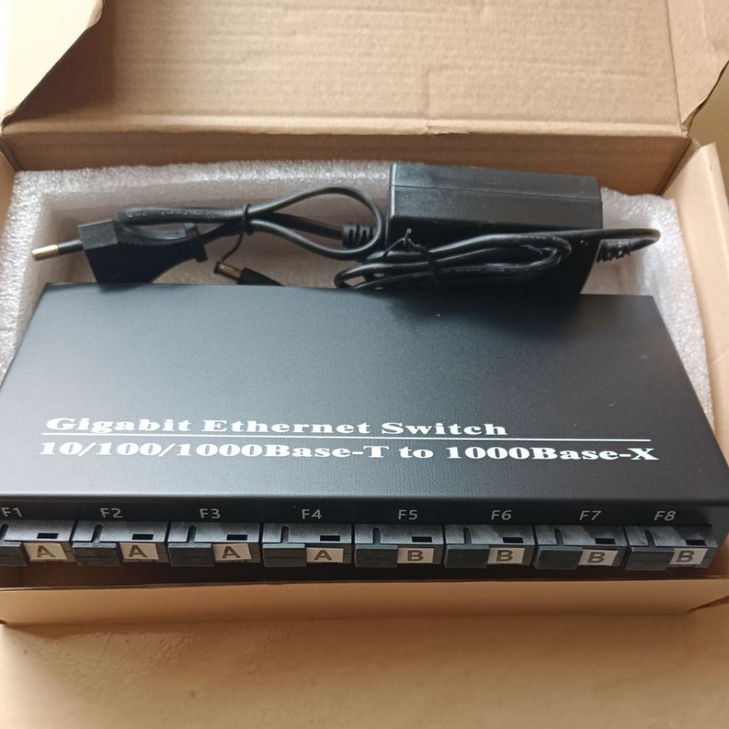 Converter 8 Port Fo 2 Port LAN Gigabit