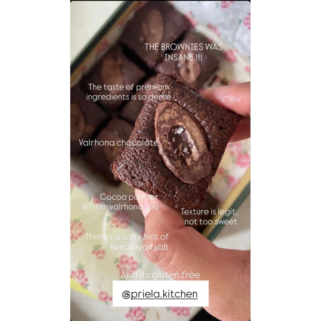 

Gluten Free Valrhona Brownies