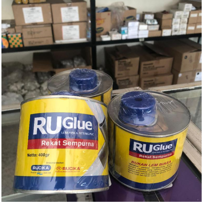 Lem Pipa PVC RUGlue 400gr Rucika