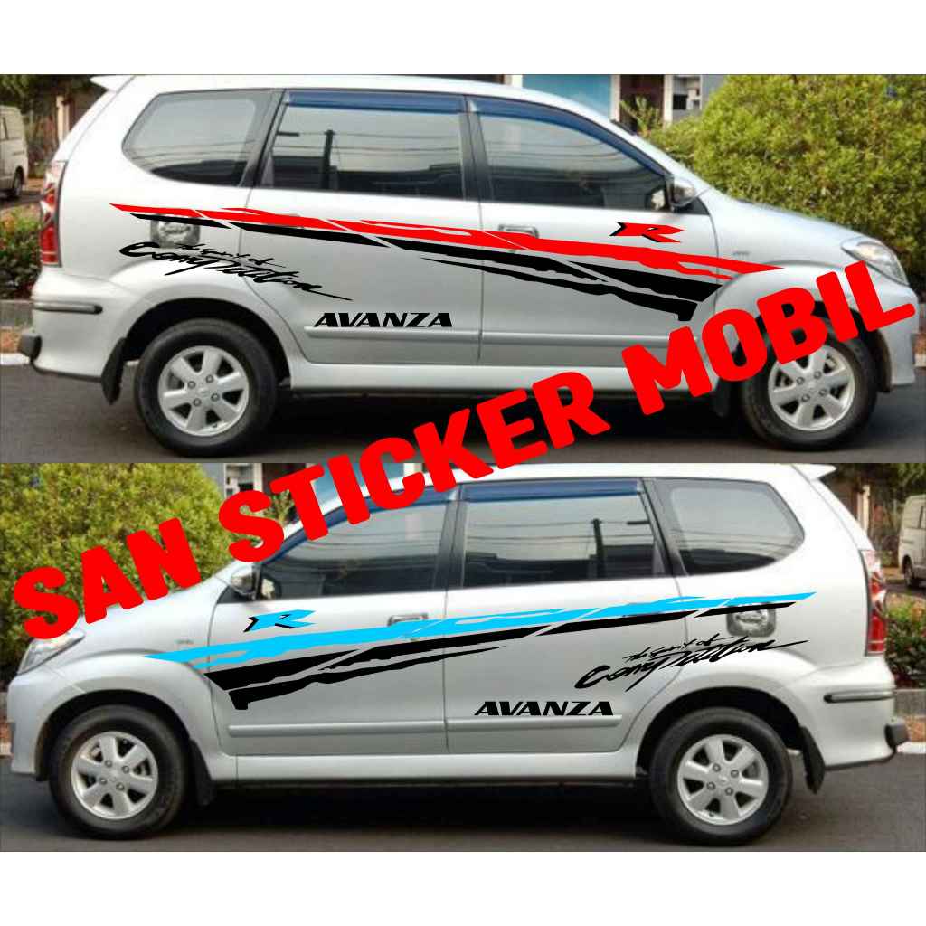 0230 cutting sticker mobil avanza old