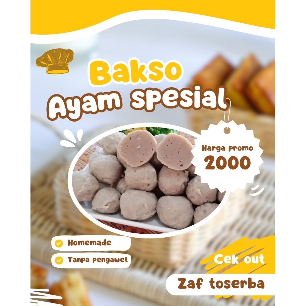 

bakso daging ayam isi 10pcs