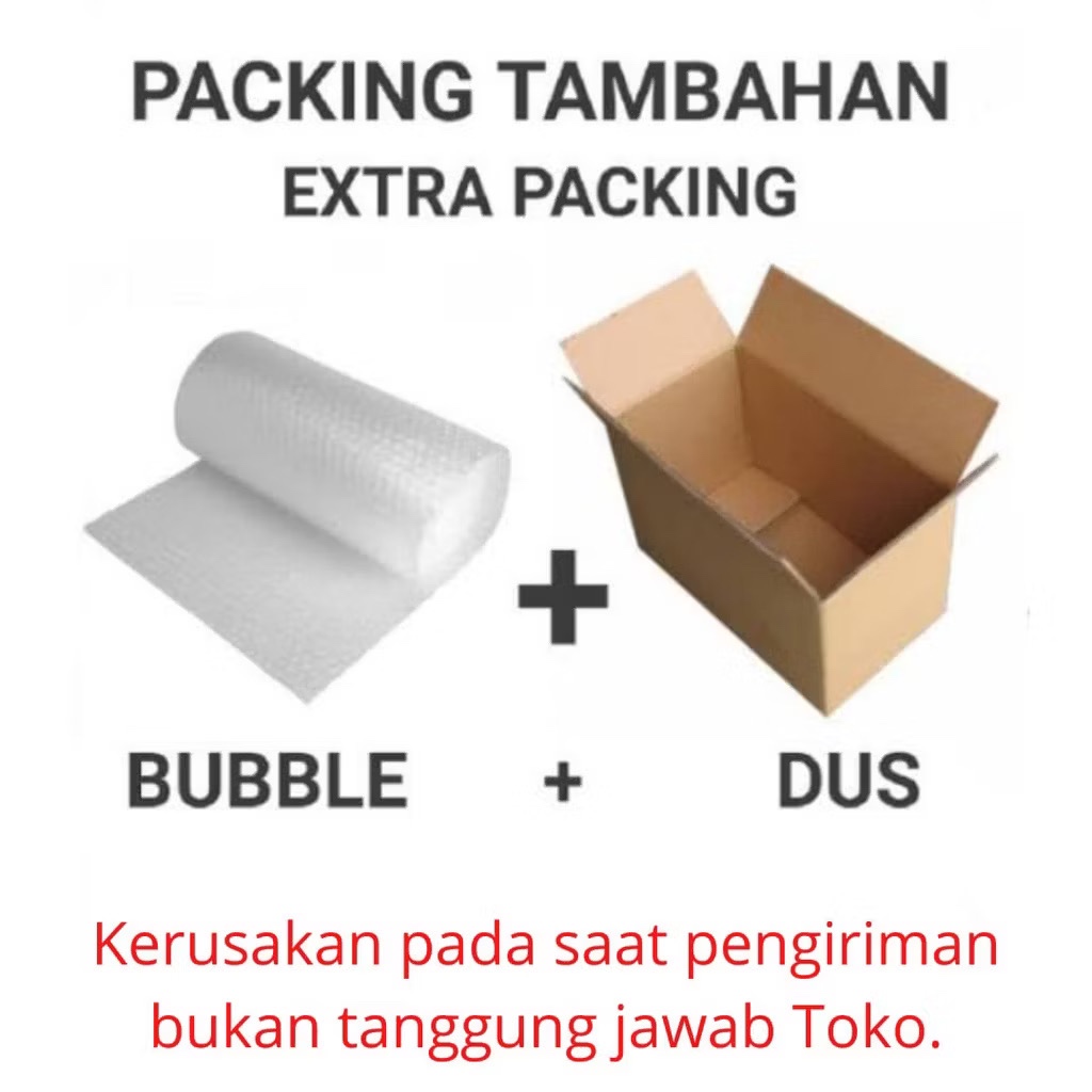 

PENGAMAN PACKING KOTAK/DUS DAN TAMBAHAN BUBBLE WRAP