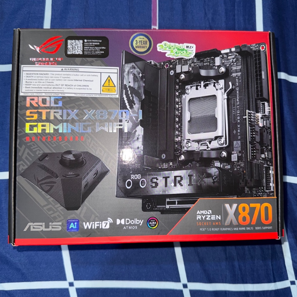 Motherboard Asus ROG Strix X870-i Gaming WIFI AMD AM5 x870 motherboard asus x870-i motherboard asus 