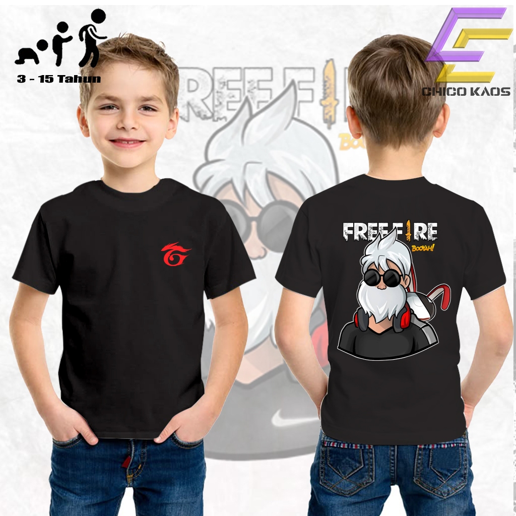 CHICOKAOS -BAJU KAOS ANAK LAKI-LAKI- KARKTER FF JENGGOT BNL 1 COCOK UNTUK PRIA DAN WANITA
