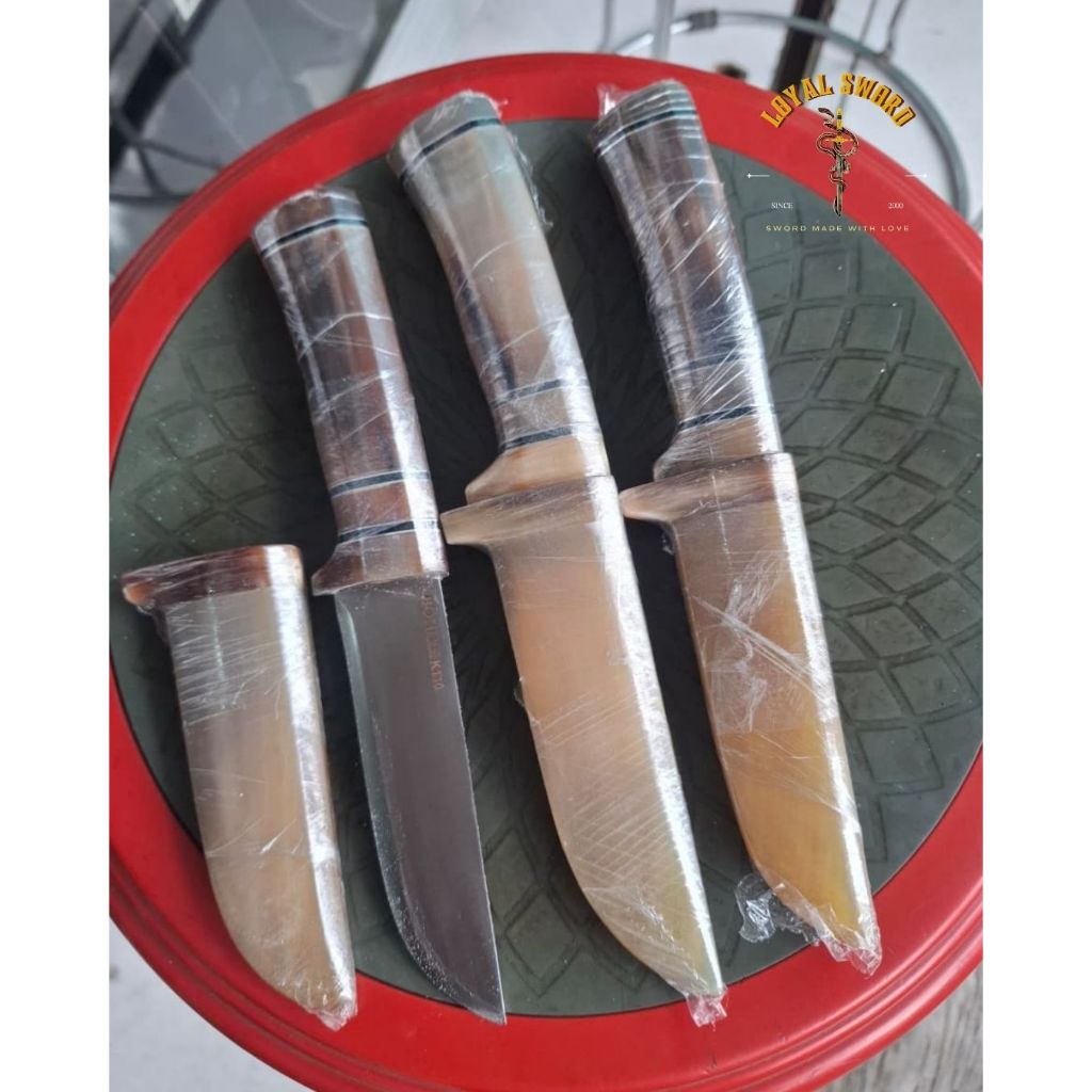 Pisau Bohler K110 Mini Eksklusif – Handle & Sarung Full Tanduk Bule