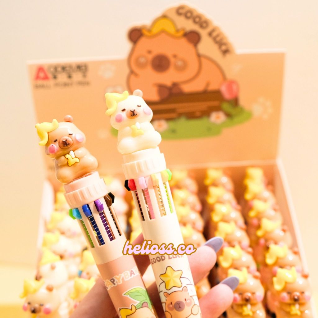 

PULPEN 10 WARNA CAPYBARA GEL PEN WARNA WARNI PULPEN RAINBOW COLORS RESIN CAPYBARA KAPIBARA LUCU TERMURAH