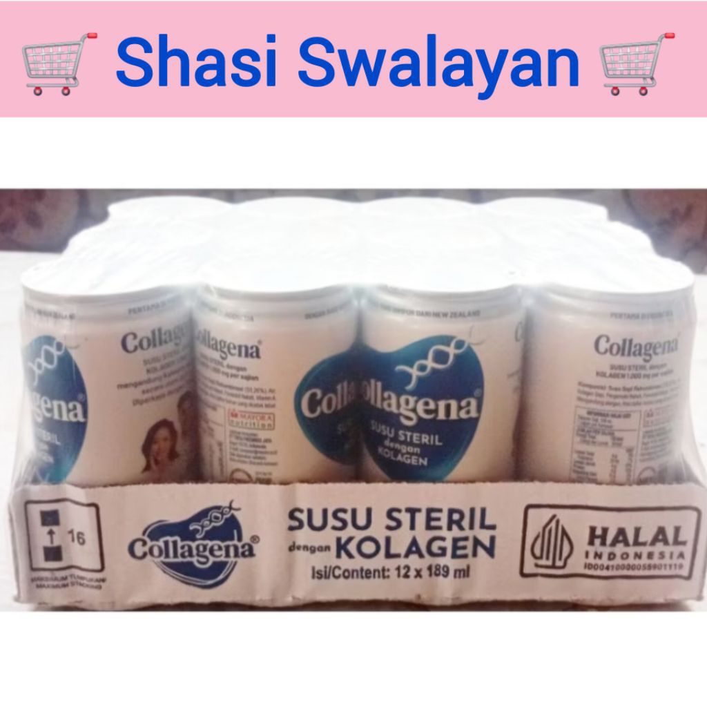 

Collagena 189 ml 1 Dus 12 Pcs - Susu Cair Kolagen Steril Kaleng