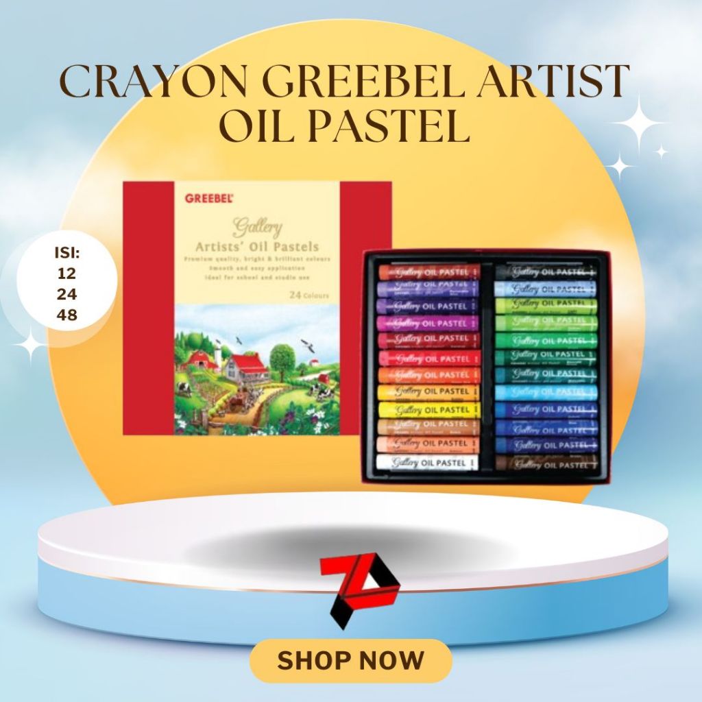 

Crayon Greebel Artist Gallery isi 12/24/48 warna / Oil pastel greebel artist
