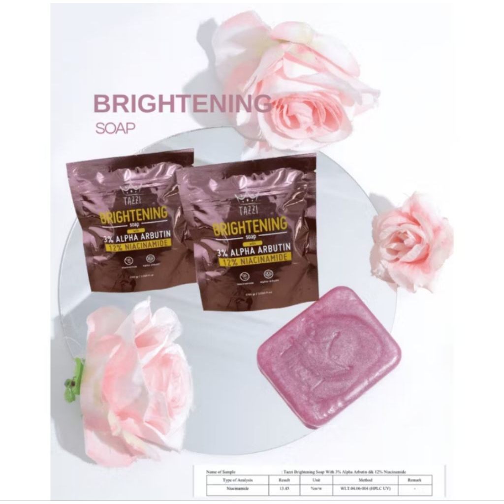 TAZZI 2 PIC || SABUN BURIK TAZZI || SABUN DOSTING BURIK TAZZI || TAZZI BRIGHTENING SOAP 