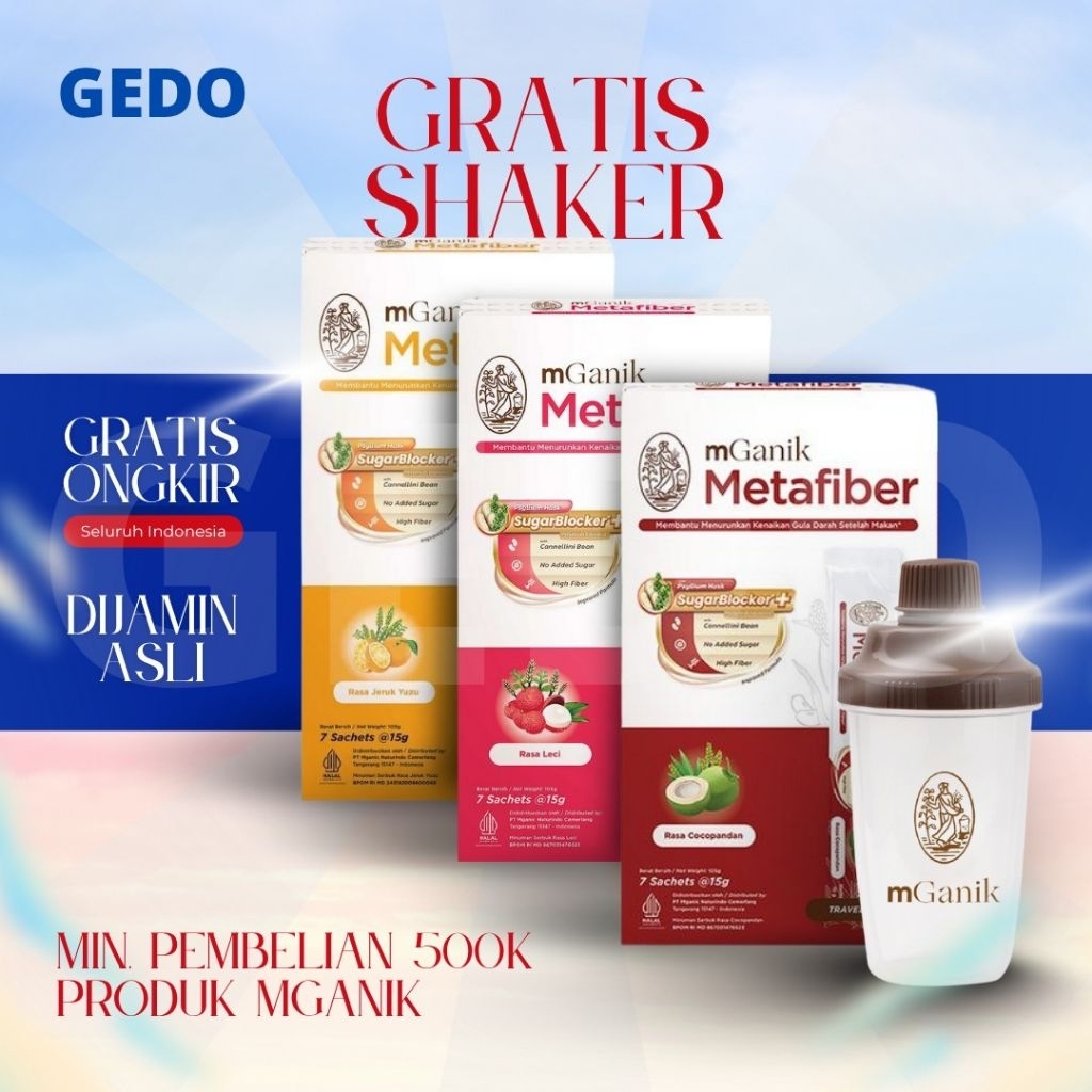 

MGanik Metafiber Meta Fiber Travel Size isi 7 Sachet Obat Herbal Diabetes