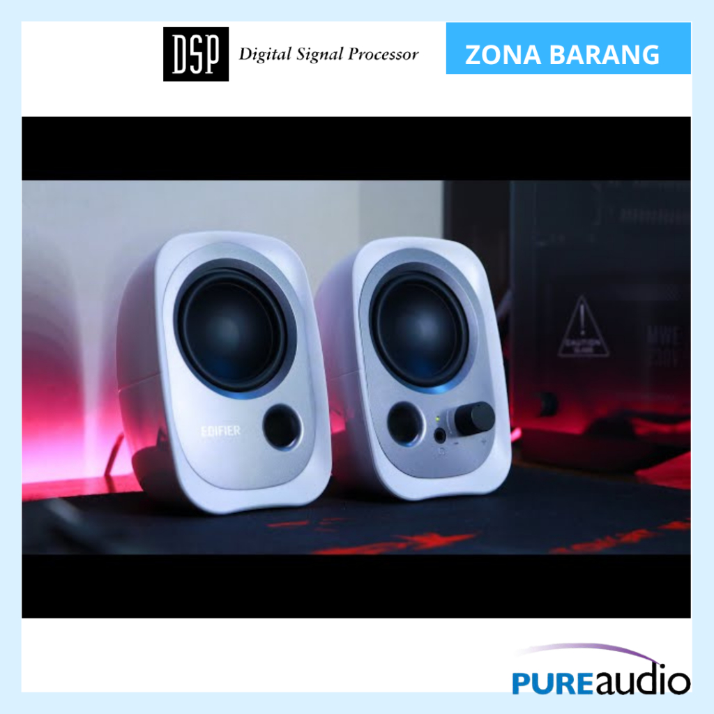 Kiyoshop12 Speaker Aktif Edifier R12U Desain Compact, Suara Jernih & Bass Mantap Cocok Untuk Pc,
