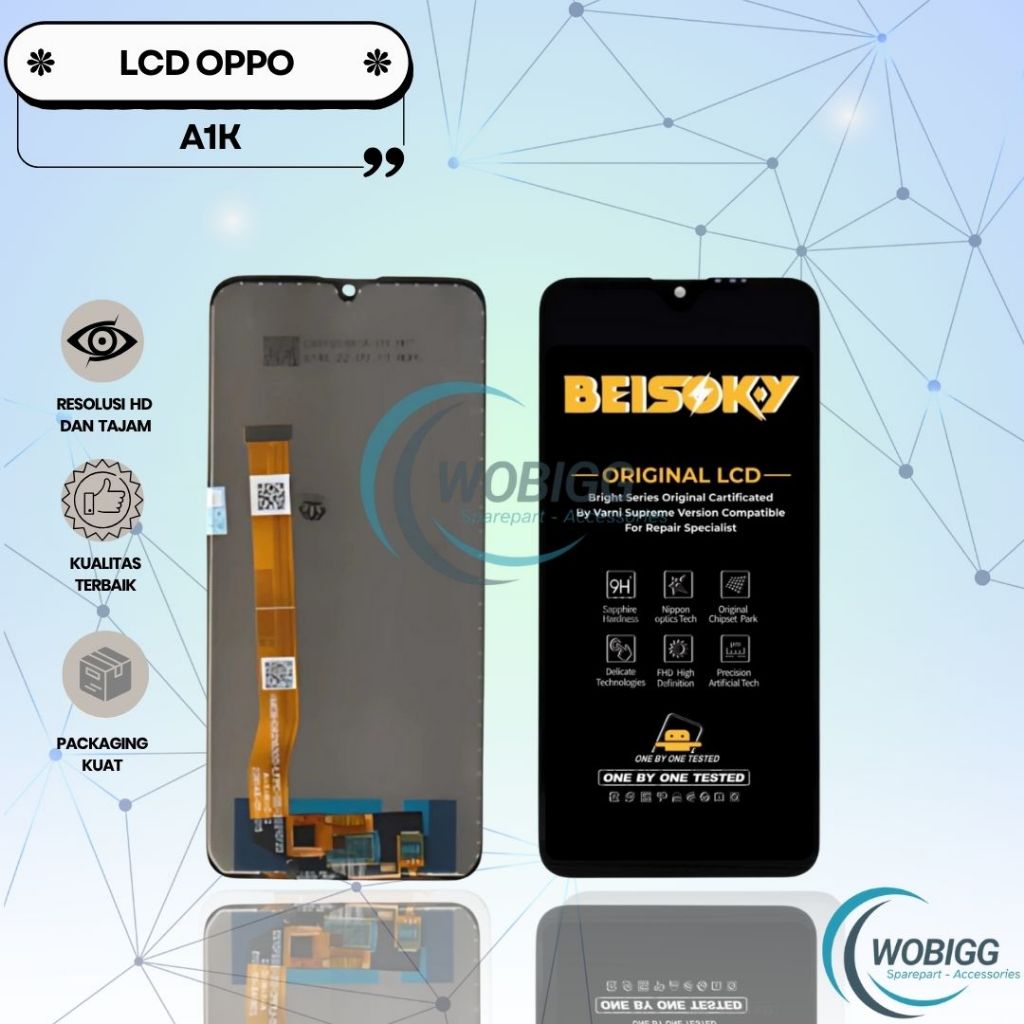 LCD TOUCHSCREEN OPPO A1K - REALME C2 FULLSET ORIGINAL COMPLETE NEW SPAREPART HP