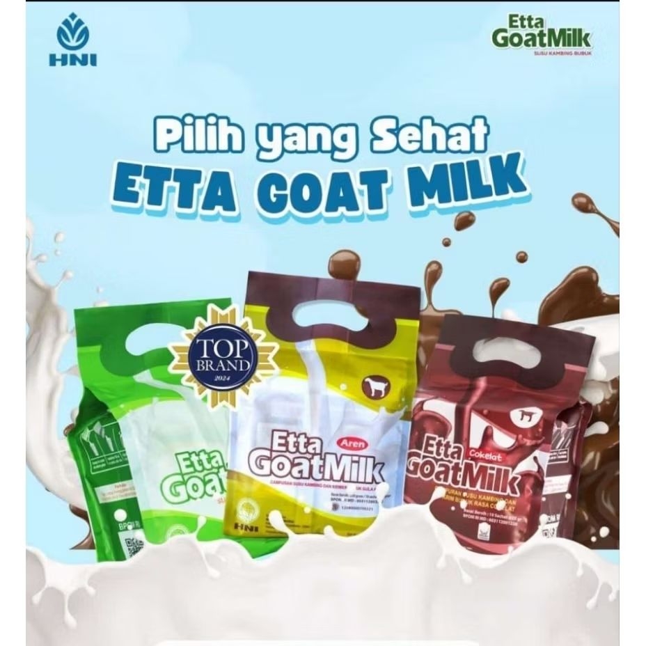 

Tazakka Herba Health | Etta Goat Milk HNI isi 10 saset @25 gr • Varian EGM rasa Original Aren Coklat Susu Kambing Etawa Terlaris