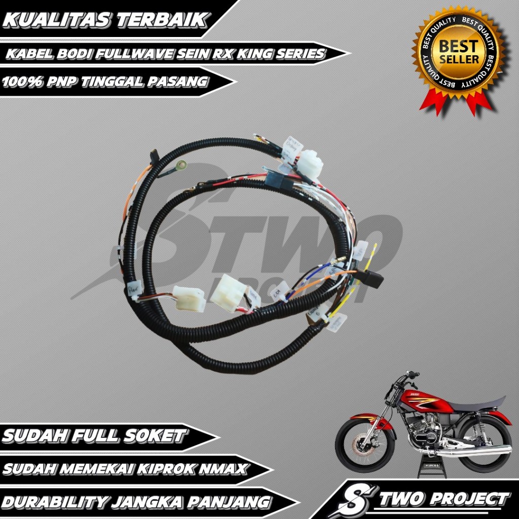 KABEL BODI FULLWAVE SEIN RX KING SUDAH FULL SOKET,LEBIH RAPIH