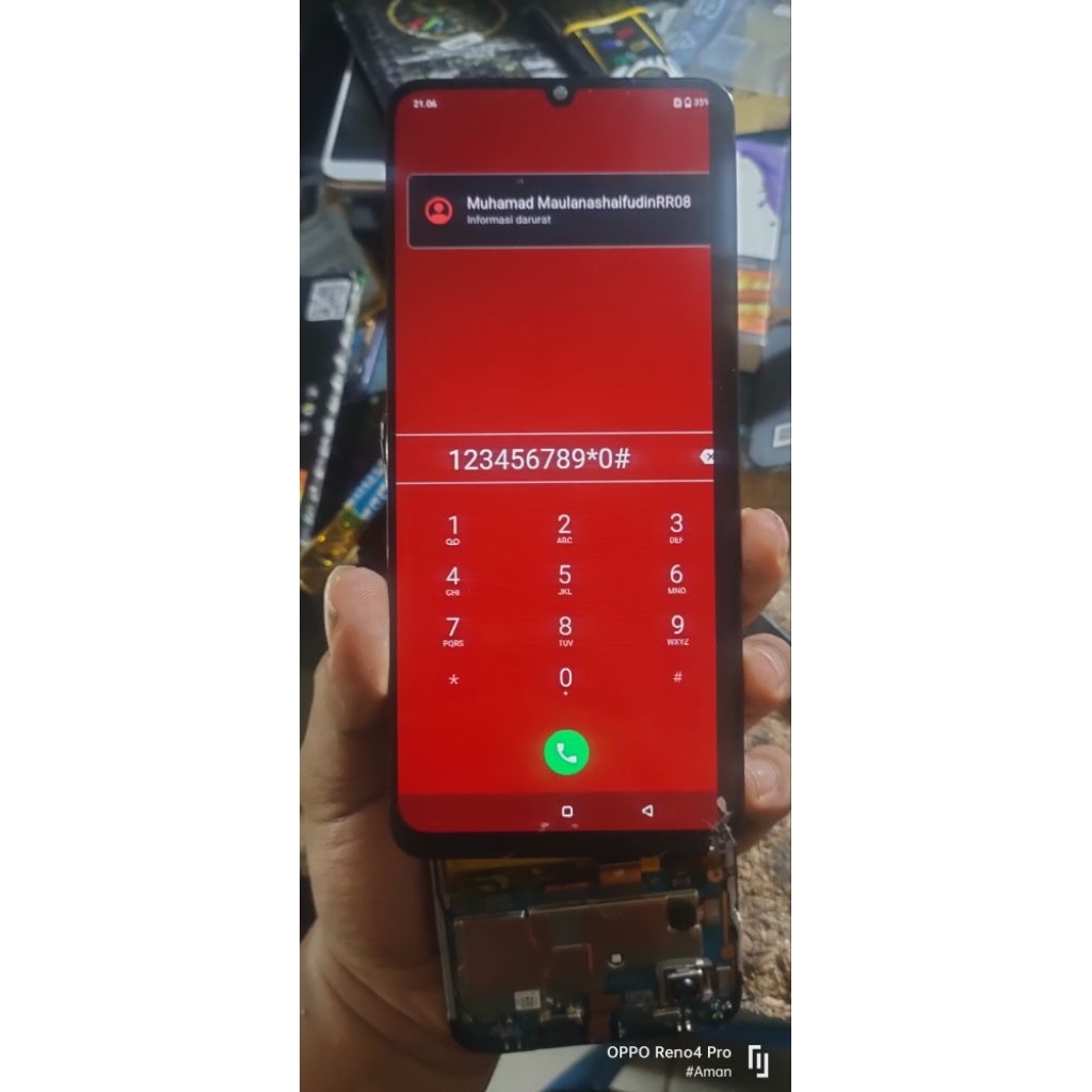 Lcd Realme C51/C53 Minus Garis Sentuh Normal