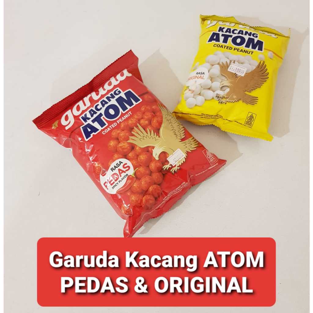 

GARUDA Kacang ATOM PEDAS 220 gr / GARUDA kacang ATOM ORIGINAL 100 gr / GARUDA Kacang ATOM Klasik 100 gr