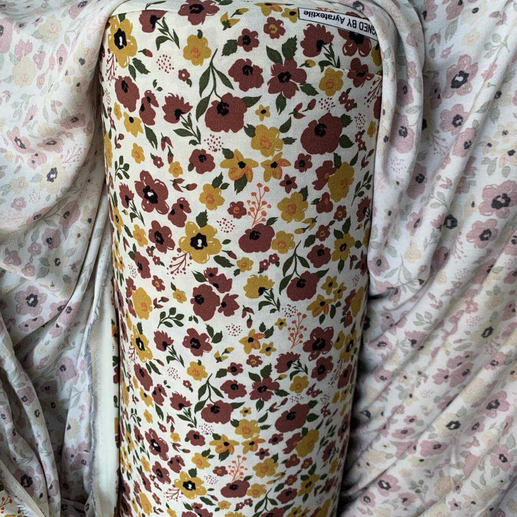 Kain Katun Rayon Viscose Premium | katun rayon | rayon motif | Rayon premium | Daster | Kemeja | Piy