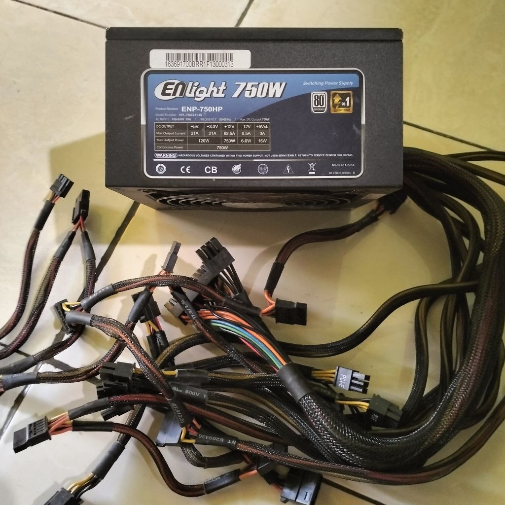power supply psu enlight 750watt