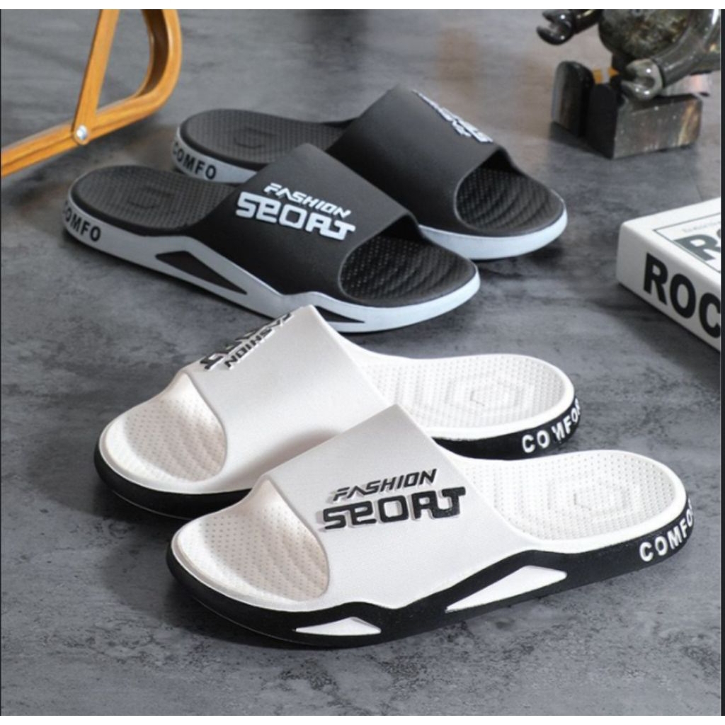 Sandal Pria couple ayah dan anak Sandal Selop Laki laki Couple Sandal Slip on Cowok Sandal Selop Kar