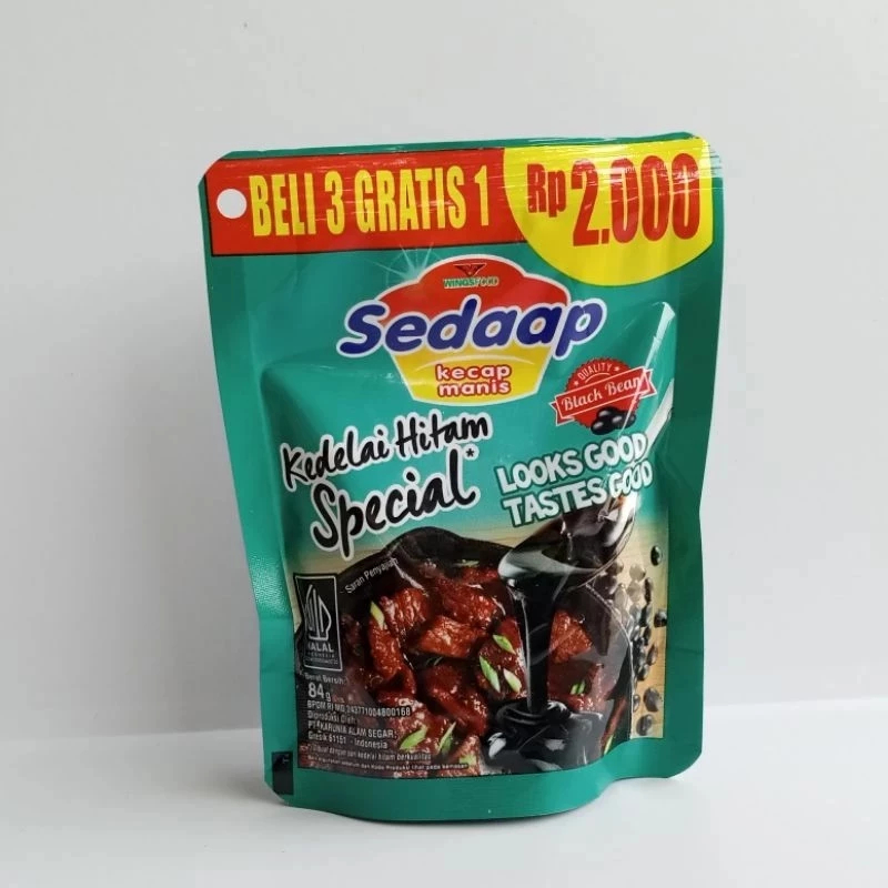 

Kecap Sedaap Hijau Manis Eceran 77 Gram - Harga Grosir
