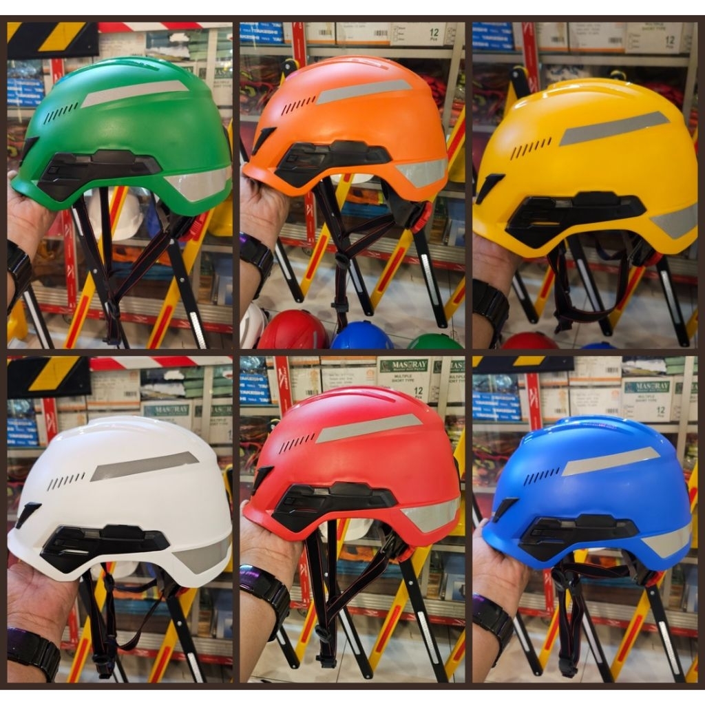 Helm MSA V-Gard H1 Safety Helmet Trivent Fastrack Lokal SNI Putih