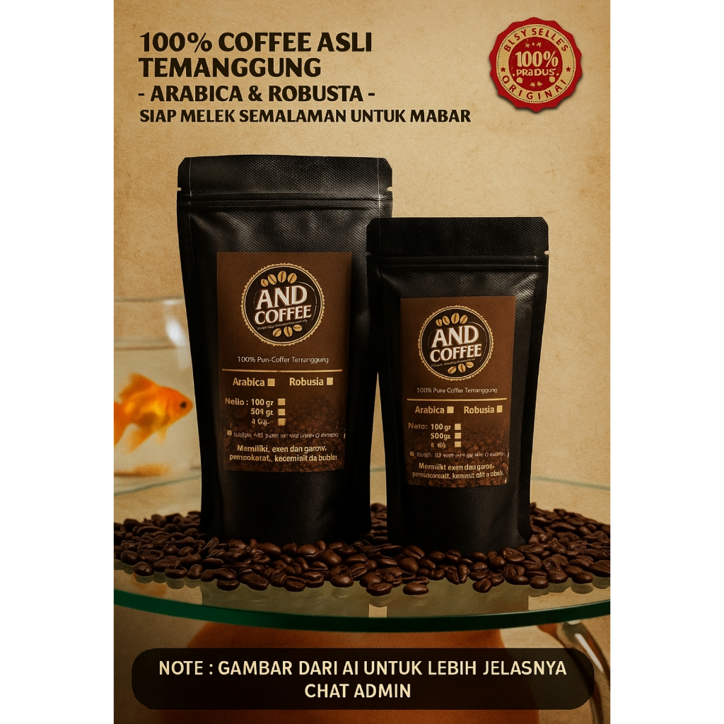 

(BAYAR DI TEMPAT) COD kopi Asli Bubuk Kopi / Coffee Robusta Khas Temanggung Kopi Hitam