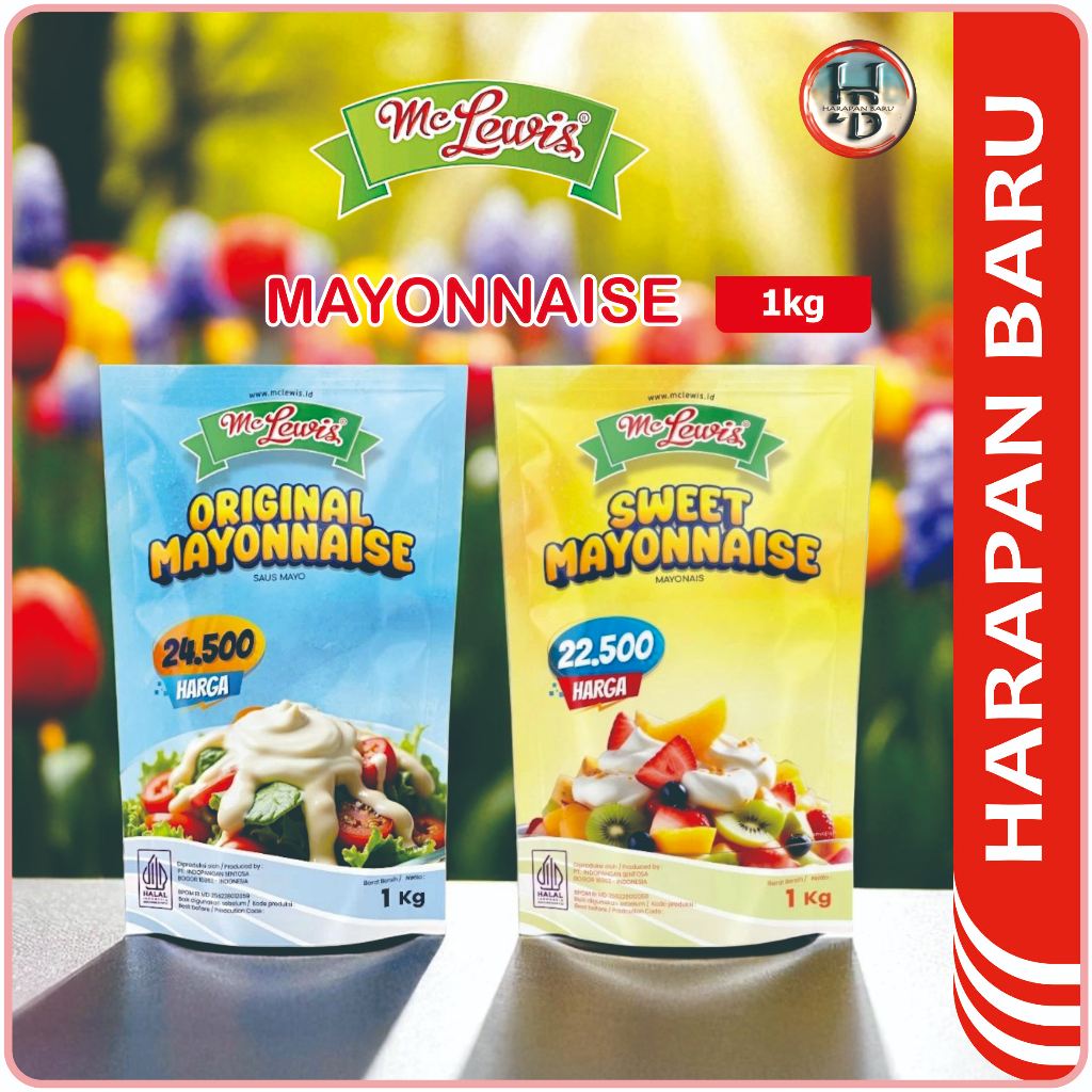 

McLewis Mayo Original - Sweet Mayo - Kemasan 1kg - Dressing Salad - Saus Salad