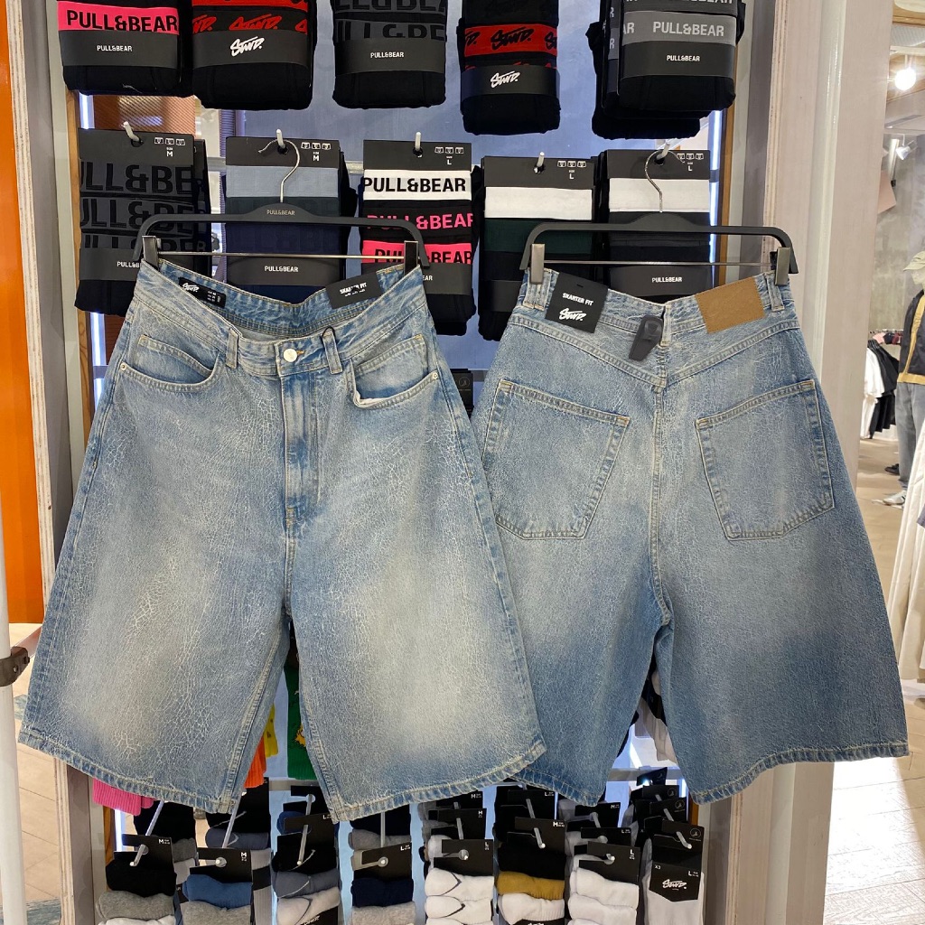 Jastipp. Jeans Pendek Skater Fit Pull&Bear (Man)