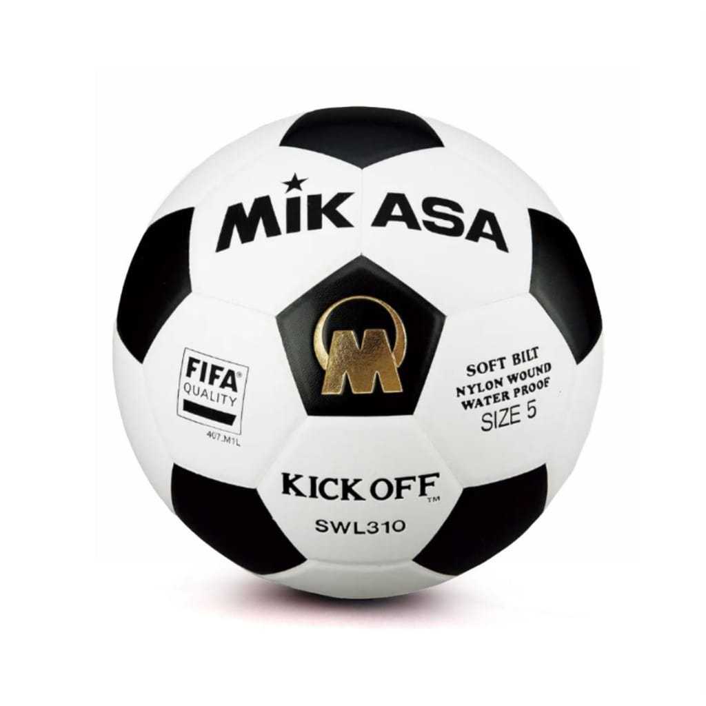 Bola Sepak MIKASA KICK OFF SWL310 Original SIZE 5 . Bola Kaki No 5 Original Hitam Putih