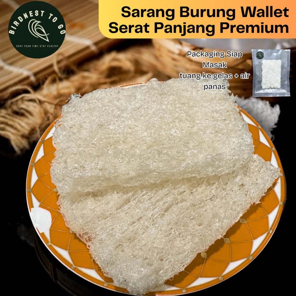 

Sarang Burung Walet Cetakan Serat Murni Asli Siap Saji Premium Tanpa Pengawet Serat Murni Bersih