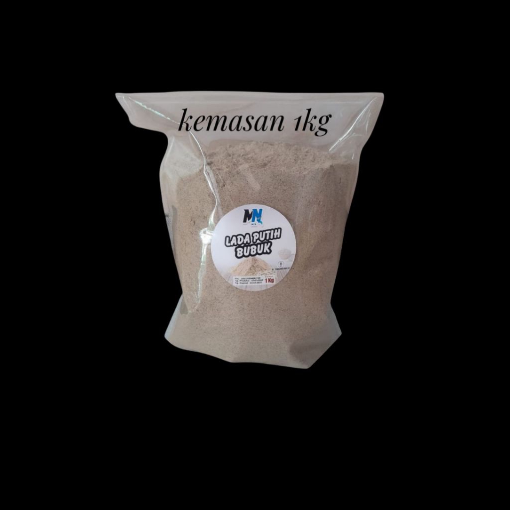 

{ 1 kg } Lada Putih Bubuk 1kg / Pure white Pepper Powder 1kg