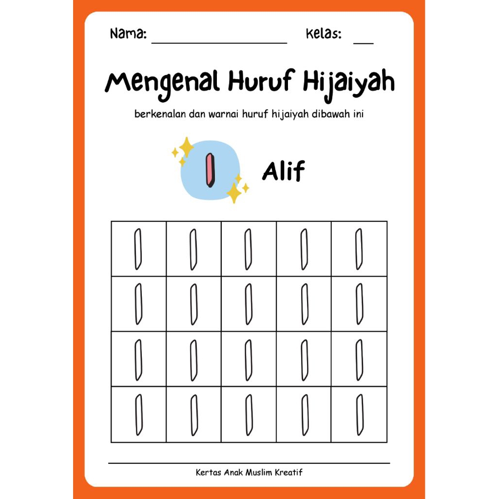 

kertas A4 mengenal huruf Hijaiyah mewarnai huruf Hijaiyah 30