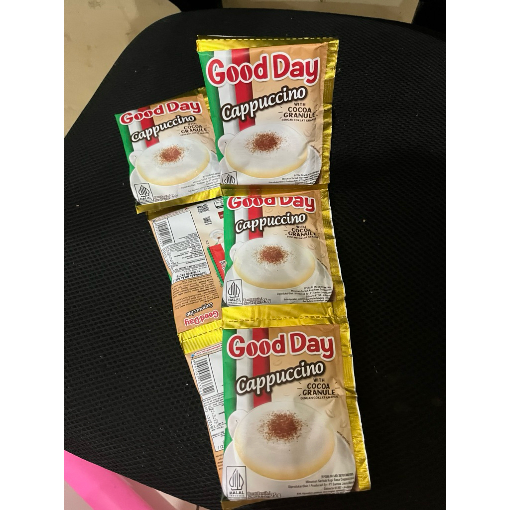 

kopi goodday cappucino 25 gram rencengan isi 10 pcs