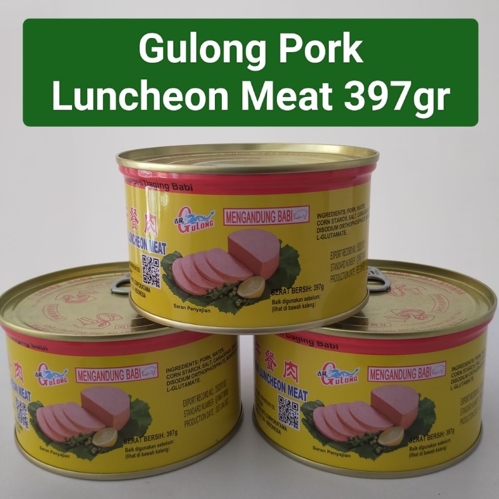 

Gulong Pork Luncheon Meat 397gr Exp April 2028