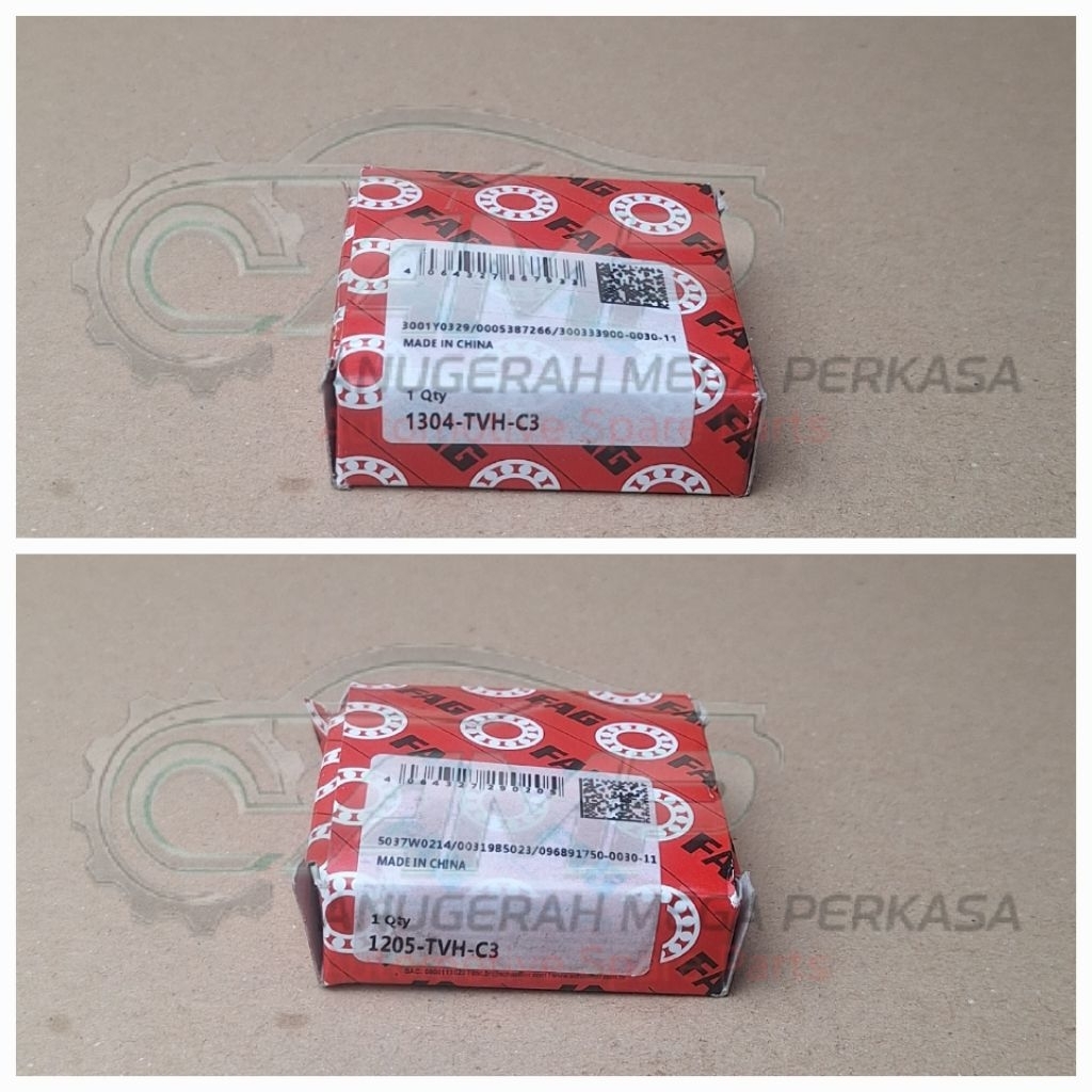 (1 set) Self Aligning  Ball Bearing 1205 & 1304 TVH C3 FAG Original (Kruk as RXS RXK Jupiter Z)